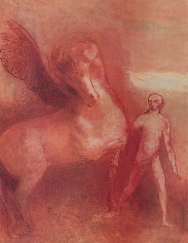Odilon Redon Pegasus oil painting image